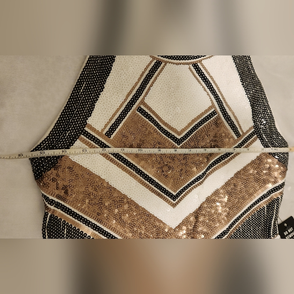 Aztec Sequin Bodycon Mini Dress | Express - Picture 10 of 14